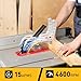 MarvTool 15Amp Portable Table Saw 10 inch, 4600RPM Compact Tablesaw with 36T Blade, 90°Cross Cut & 0-45°Cutting, Multifunctional Benchtop Saw for DIY Furniture Making Woodworking