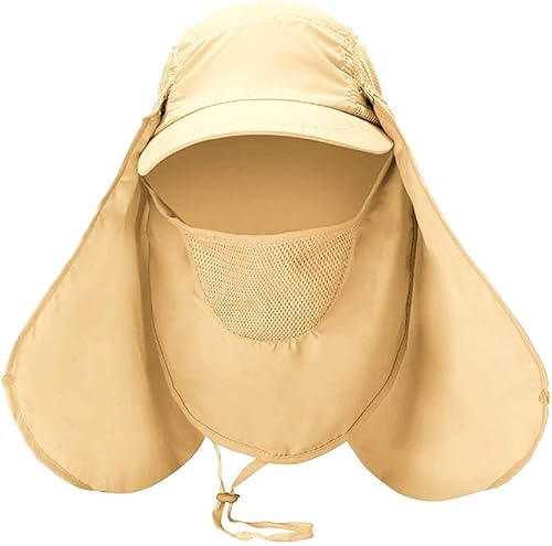 Miniatura 2 de Gorras unisex con protección UV para el cuello y la cara extraíbles, para verano, pesca, ciclismo, senderismo
