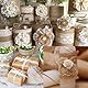 MIYUANGKJ Juteband mit Spitze 8 Rollen Juteband Natur Geschenkband Jute mit 2 Stück 10m Juteseil Leinwand-Spitzenband mit Weißer Bordüre Stoff für Weihnachten Hochzeit Party Zuhause Geschenkdekoration