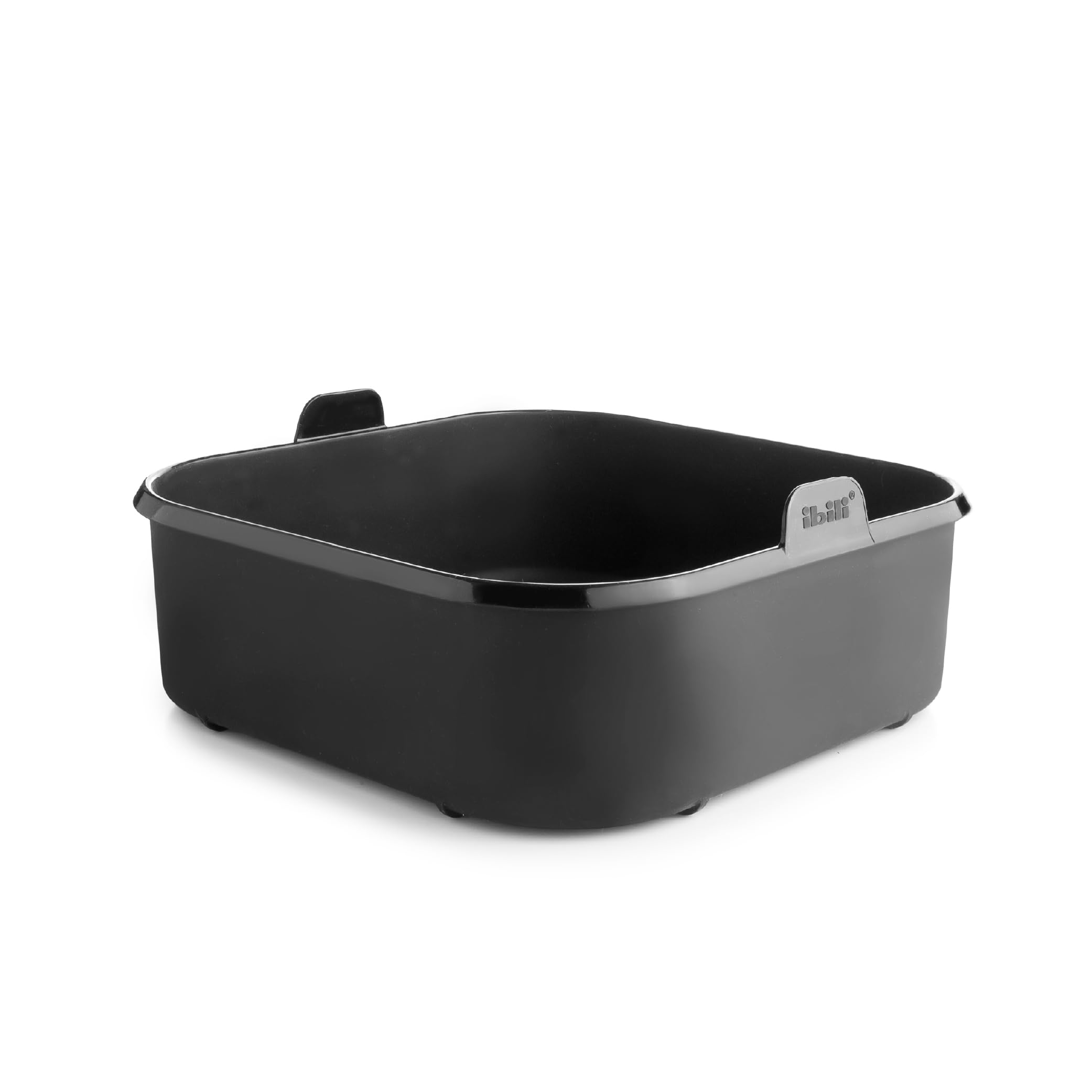 IBILI - Square Air Fryer Container - 24.5 x 24.5 x 7 cm - Made of 100% Platinum Silicone