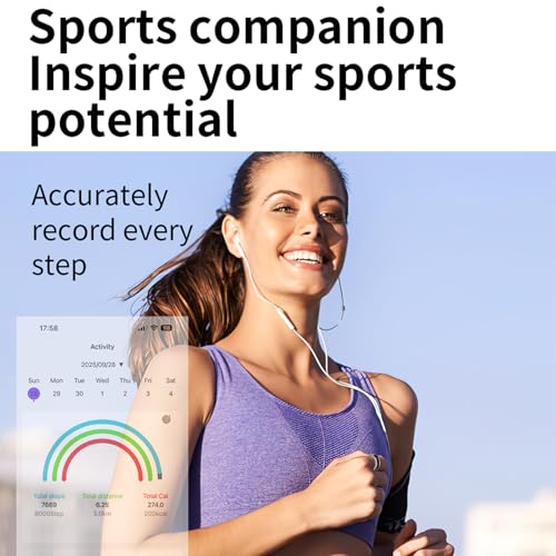 Image of Smart Ring for Women Men Health Ring Fitness Tracker with Sleep Monitor Heart Rate Monitor Distance Screen Display for Android iOS