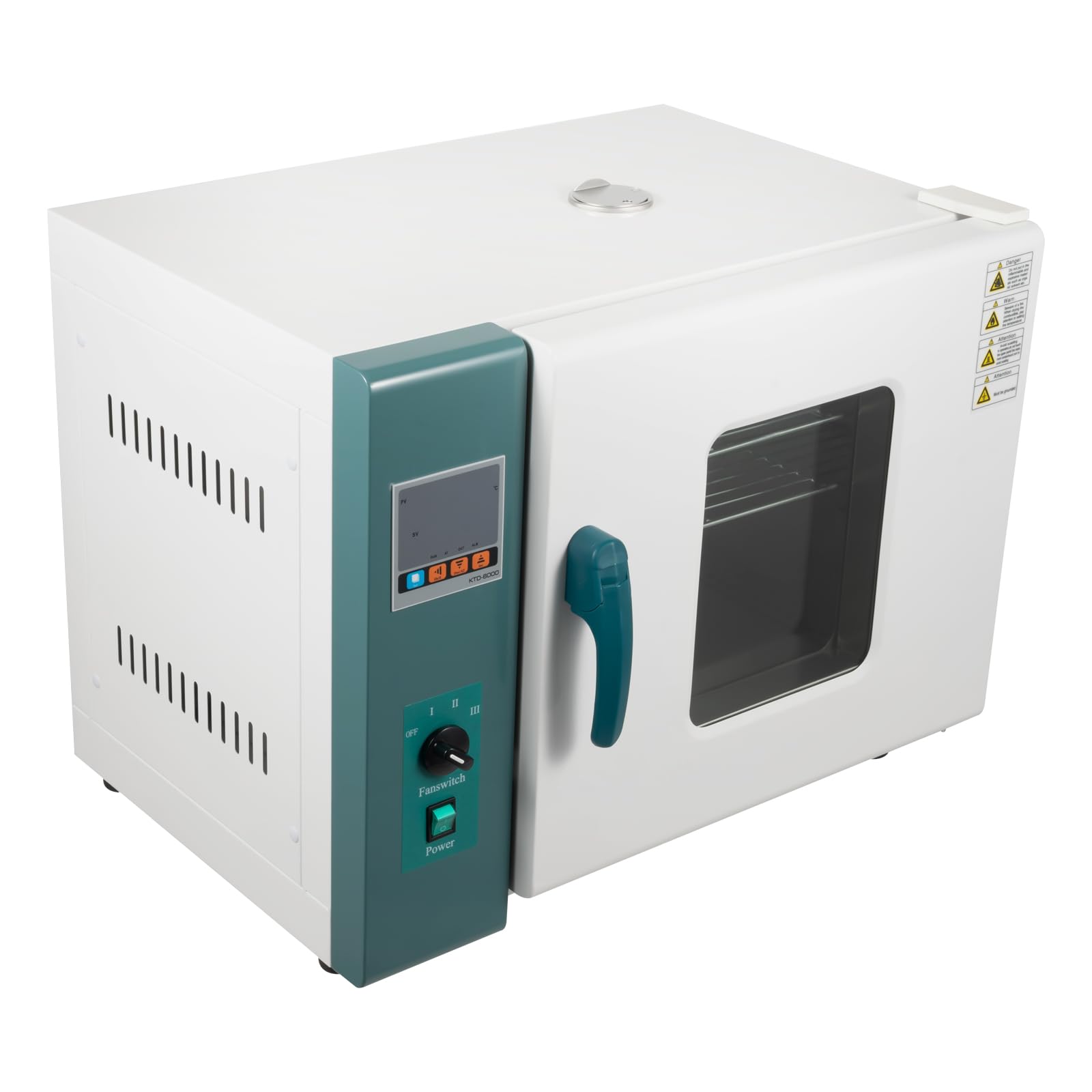 Fluoxtine 1000W Lab Oven Digital, 45L/12gal Forced Air Convection Drying Oven, 110V Plate Stainless Steel Thermostatic Electric Incubator Box for Industrial, School and Mining Enterprises