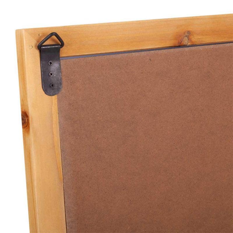 Miroir bois et métal rectangulaire style vintage industriel