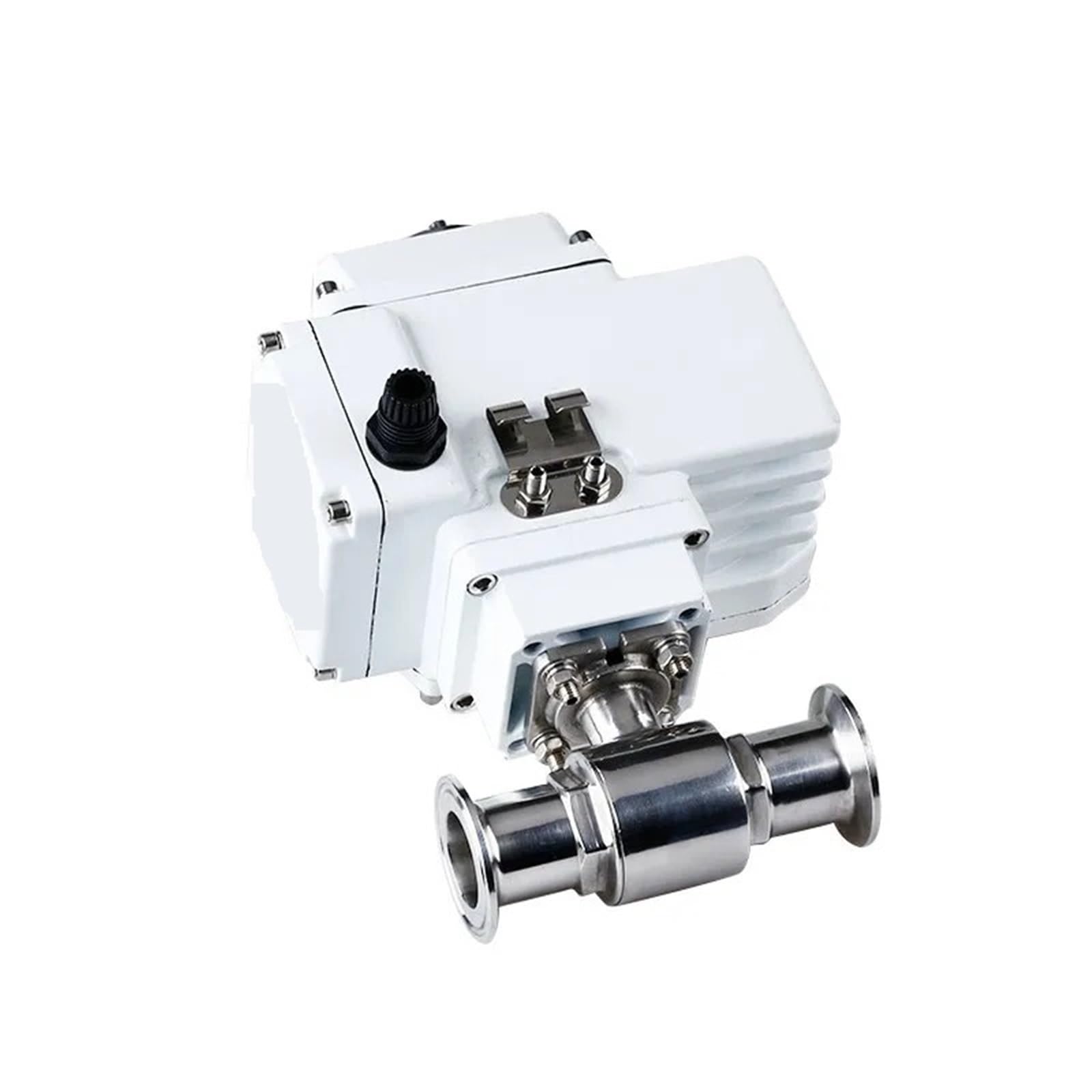 PXQCHAVLN 19mm High Platform Stainless Steel Sanitary Tri Clamp Ferrule Type Motorized Ball Valve Q911F-16P Electric Ball Valve