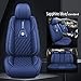 karstry Pokrowiec na fotel samochodowy zastosuj do Volkswagen Passat Cc B6 B5 B8 Vw Polo Golf 4 5 6 7 Mk4 Tiguan 2018 Camry, Szafirowy niebieski Standard