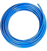 CGELE Pneumatic Tubing Blue PU Air hose Pipe Tube 6mm OD 4mm ID 39.4ft/12 Meter for Air Line or F...