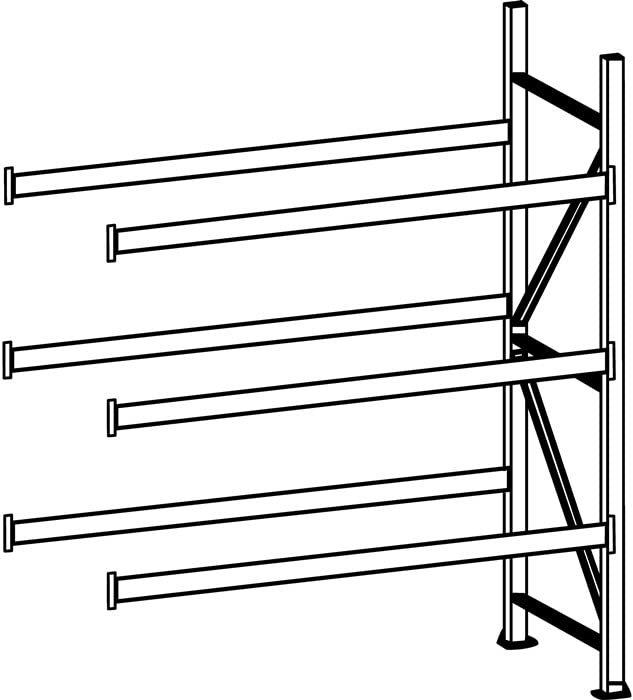 breiter Range Ablage Plug Meta System, 2200 x 1800 x 650 mm lxaxf, AF