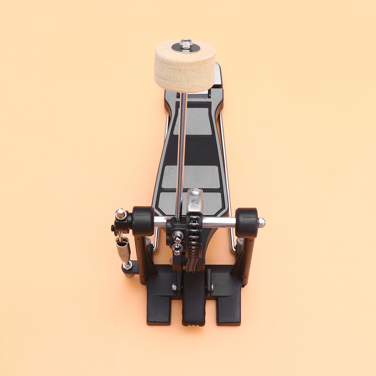 Cabilock Pedal de Batería de Metal Profesional Excelente Sensación al Pisar para Batería Jazz de Percusión, Adecuado para Bateristas Expertos