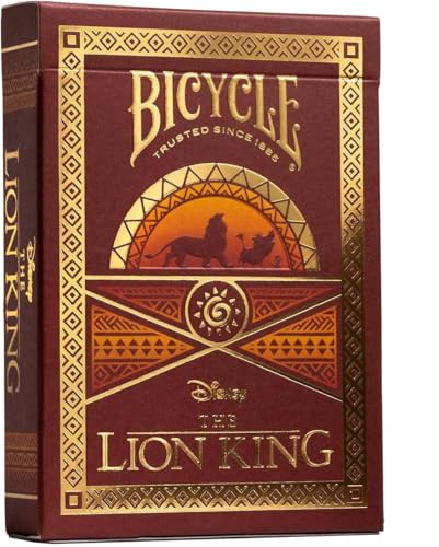 Bicycle Disney - Lion King baralho de cartas inspirado no filme da Disney o Rei Leão
