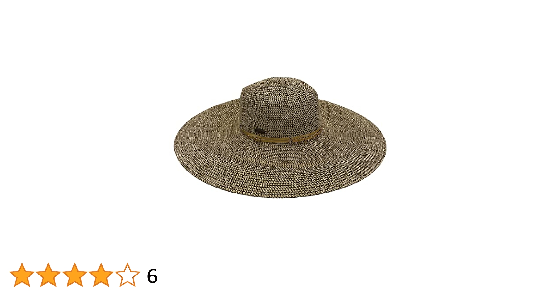 Panama Jack Women's Premium Straw Hat - Metallic Gold Paper Panama Jack Women's Premium Straw Hat - Metallic Gold Paper