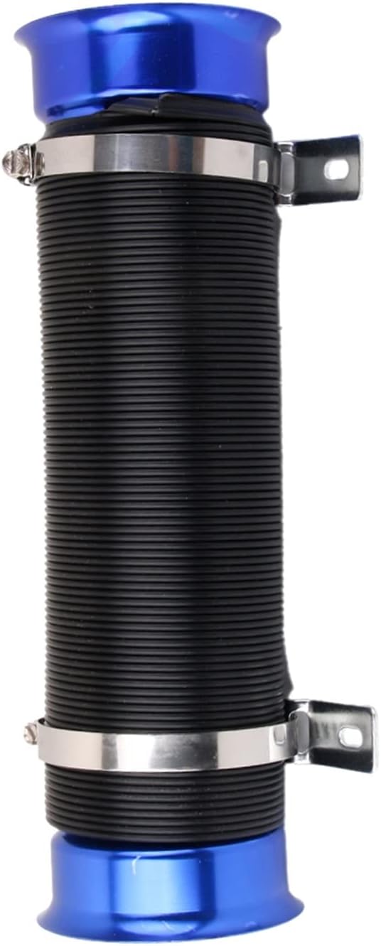 Automotive coolant Hose 3" Car Metal Flexible Cold Air Intake Feed Induction Ducting PVC Pipe Hose Blue
