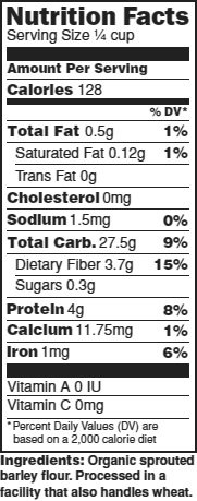 Miniatura 2 de 5lb. Harina de cebada germinada orgánica