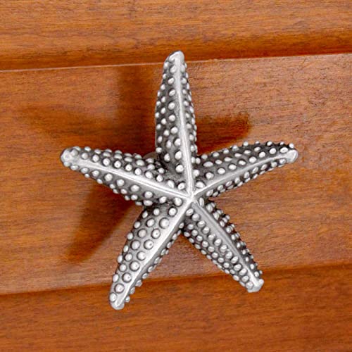 Costello Coastal Knobs - Starfish Cabinet Knob (Small) | Artist Pewter Hardware Collection | Kitchen, Bedroom, Living Room, Bathroom Cabinets and Drawers Hardware - Image 3