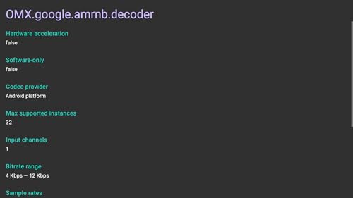 Codec Info