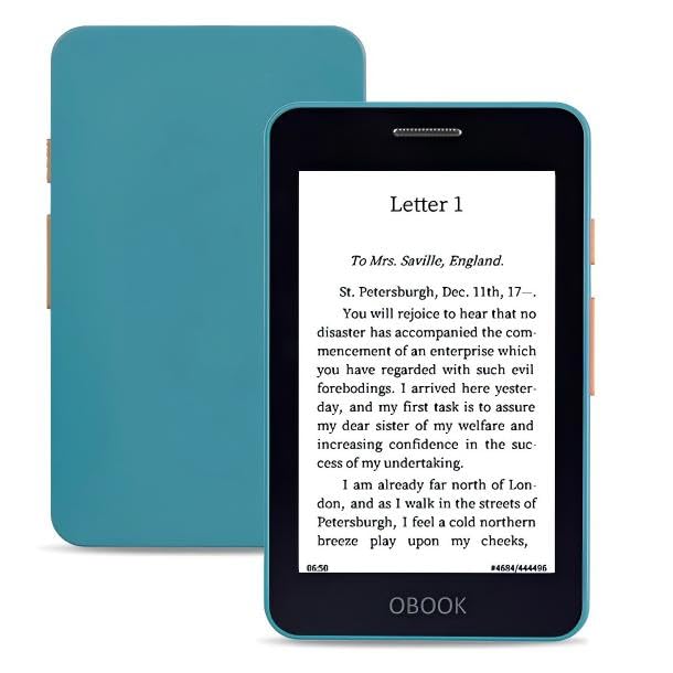 OBOOK5 eReader, 4.26' Glare-Free Display, 32G, Fast Page Turns, Adjusting Front Light, Weeks of...