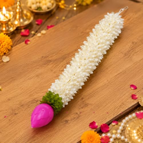 Image of SpecialYou Ganpati Decoration Setup for Home with Lotus Hanging- Pack of 10 Ganesh Decorations Pooja Room Decorations Items, Artificial Flowers for Decor Hanging, Ganpati Decoration Backdrop