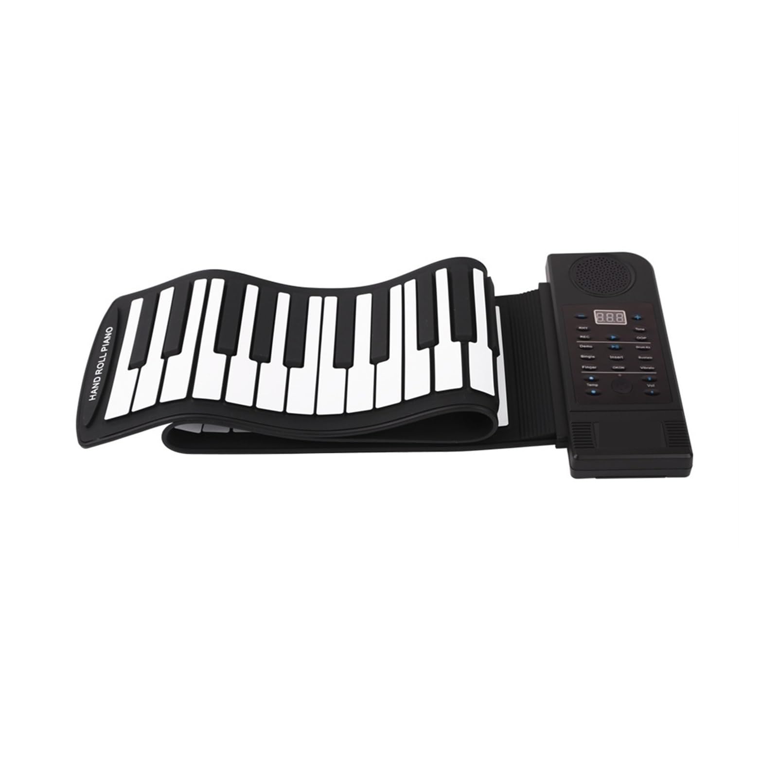 Principiante teclado electrónico Teclado Electrónico Enrollado A Mano Multifunción Plegable De Silicona Para Piano Enrollado A Mano De 61 Teclas