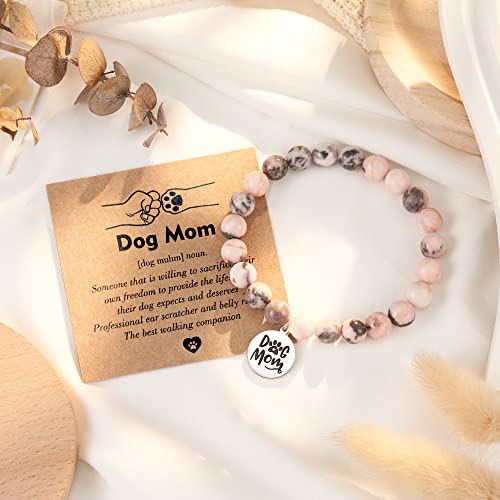 Tarsus Dog Mom Gifts for Women, Dog Mom Christmas Mothers Day Gifts, Best Dogs Lover Charm Bracelet Gift for Women3