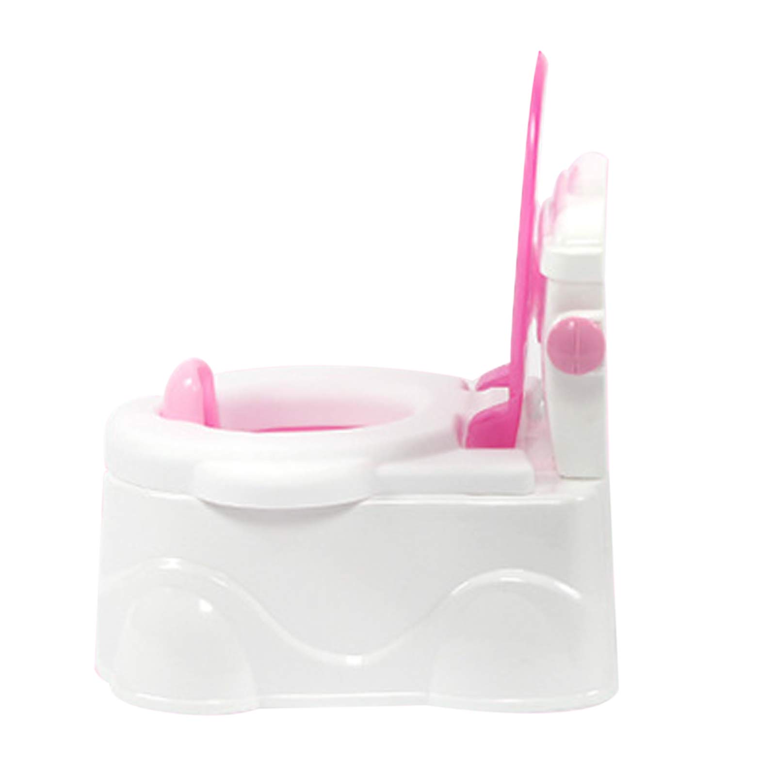 Asiento de aprendizaje para niños pequeños, asiento de inodoro de entrenamiento para niños, asiento de inodoro de entrenamiento para orinal, silla de entrenamiento para niños, PP (rosa)