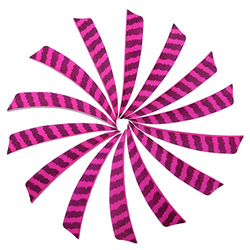 OBTOUTDOOR 50pcs Archery 4 inch Shield Cut Feathers Arrows Feather Fletching Right Wing Pink Bow Hunting Accessories
