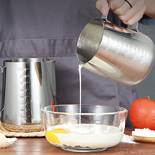 Kiboule Jarra de aço inoxidável para espuma de leite 20 oz/600 ml recipiente de espuma de leite copo