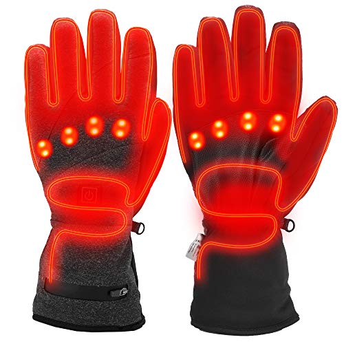 Sunbond Heated Gloves,Electric Rechargeable Battery Heated Gloves for Men Women 3.7V 3600mAh,Thermal Insulate