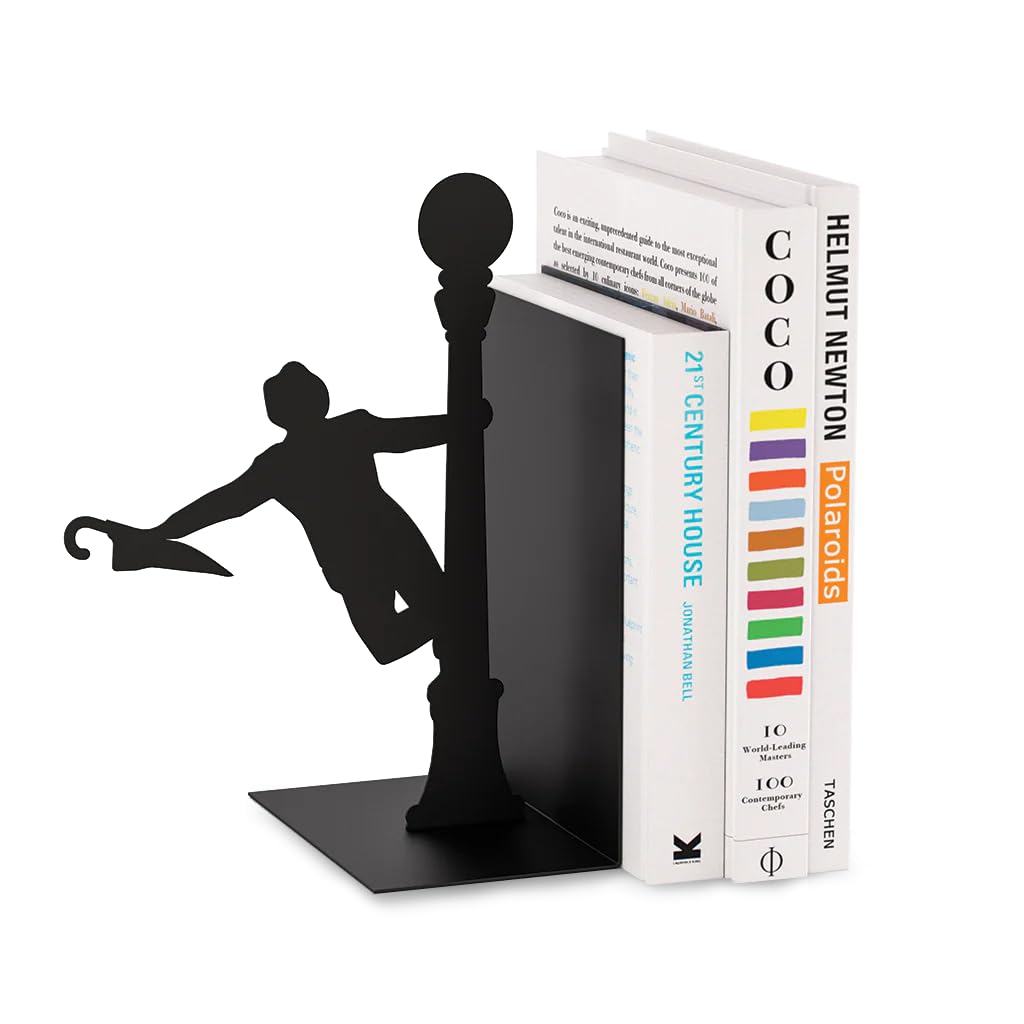 Balvi Sujetalibros Singing In The Rain Color Negro Decorativo Metal