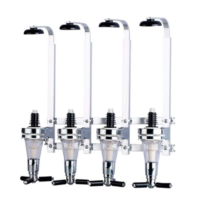 Buy 4 Bottle Spirit Drink Dispenser Wall Mounted Drinks Wine Stand