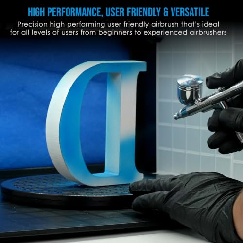 Image of Master Airbrush Multi-Purpose Gravity Feed Air Brush Kit & Air Compressor