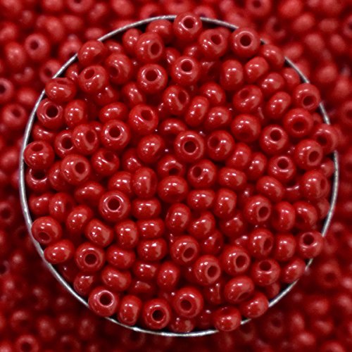 Preciosa Seed Beads 8/0 for Jewelry,Craft and Embroidery Making, Cherry Red Color(100 Gram)