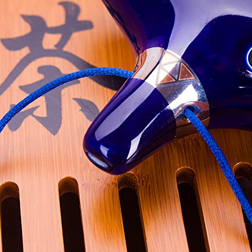 GERUI Zelda Ocarina, 12 Loch Legende von Zelda Ocarina der Zeit, Zelda Alto C Triforce Link-Cosplay Ceramic Replica