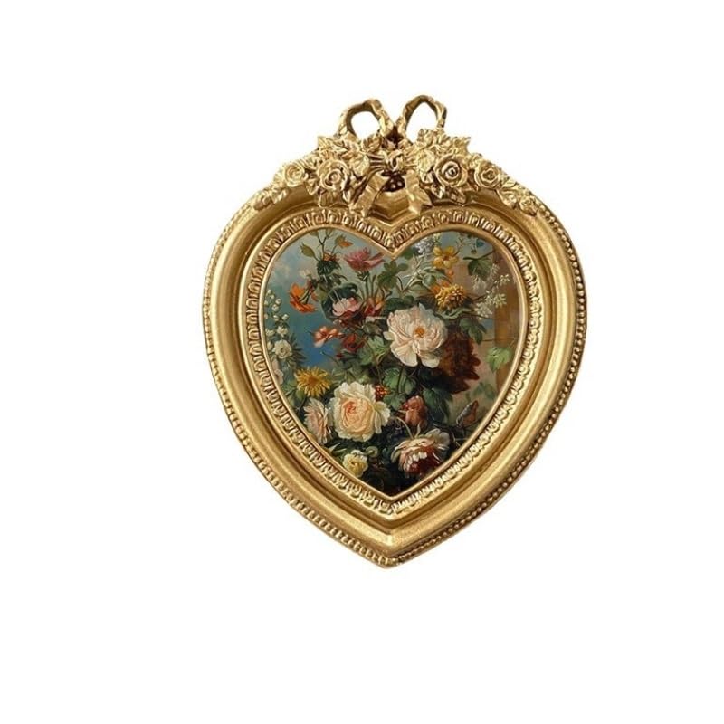 Cadre photo ancien résine sculptée relief pour décoration murale et table rétro