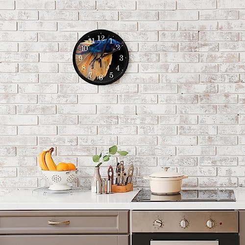 Horloge murale de précision à quartz sans tic-tac avec design poisson Betta - 8