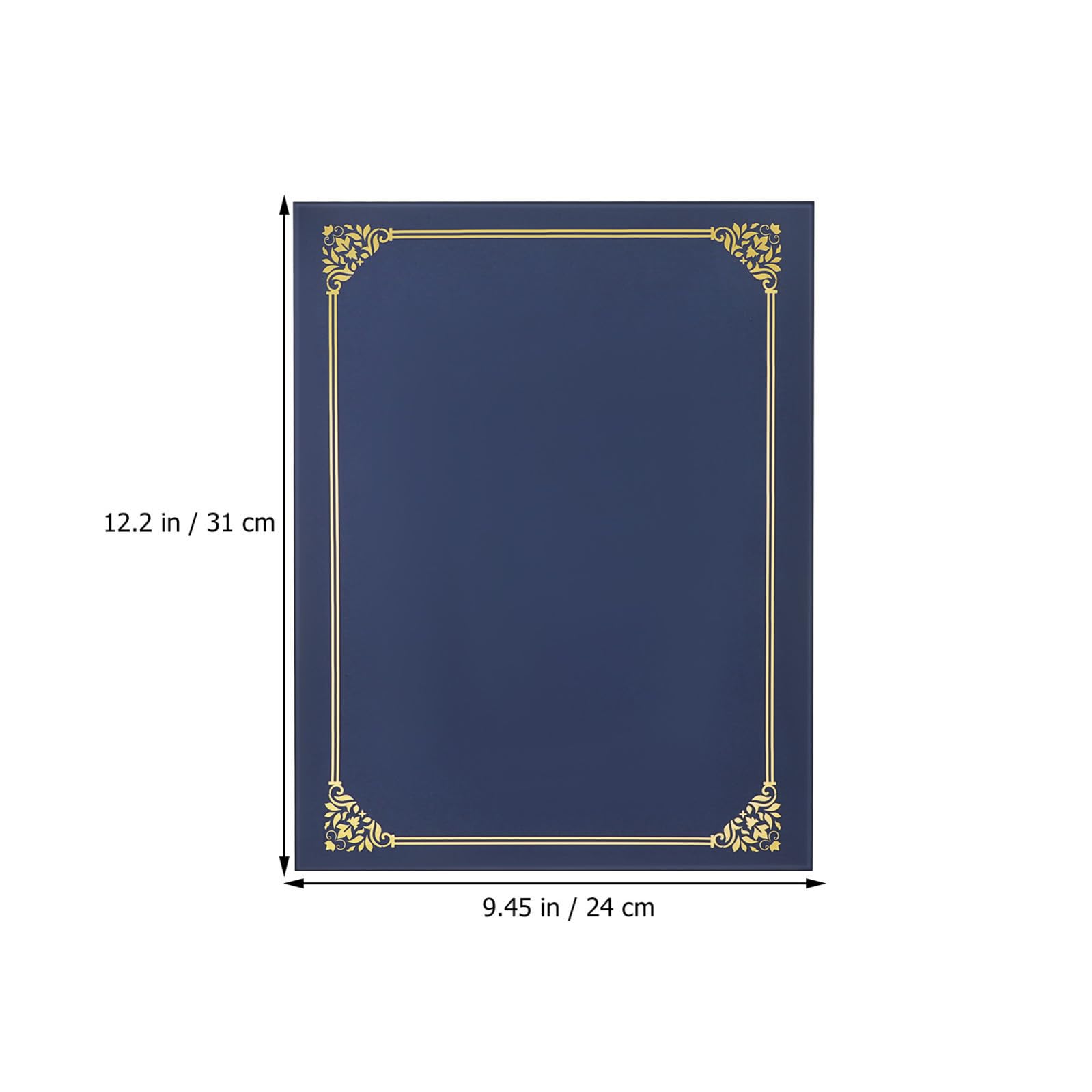 Hemobllo Copertine per Certificati, Award Display Folder, Carta, Bordo in Lamina d'Oro, 30 Pezzi, Fits Standard Certificates, Protezione per Diploma, Formato 8,5 x 11, per Scuola