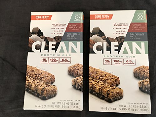Come ready nutrition clean protein bars (2 pack) 48 total bars - …