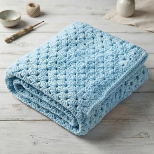 Image of ProKart Premium Woolen 4 Ply Hand Knitting Wool Yarn | Fine Weight Soft Yarn for Sweater, Scarf, Hat, Baby Clothes, Purse, Gift Bags & DIY Craft Accessories (Sky Blue, 100gms x 1 Pack) - PRO08