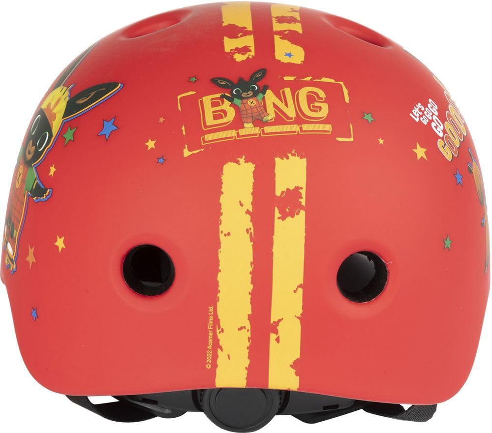 Casco street ciclo-skateboard bambino coniglietto Bing bici bicicletta (taglia S) 48-52 cm protezione rosso