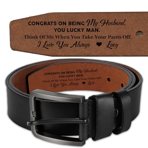 Fun Gift For Him, Personalized Leather Belts, LB64