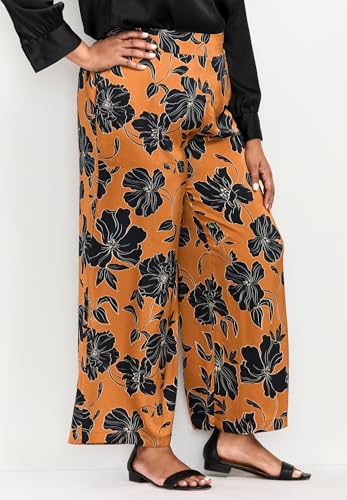 Women's Plus Size Goldi Wide Leg Satin Pant3