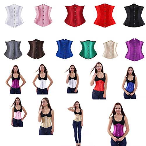 ICEGIA Waist Trainer for Women Corset Cincher Body Shaper Girdle Trimmer with Steel Bones Extender2