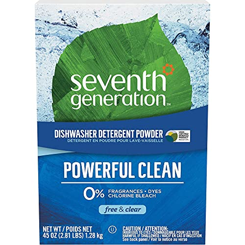Image of Seventh Generation Auto Dish Powder, Free & Clear, 45 oz