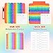 Multiplication Games for Kids, 12x12 Multiplication Board with Rainbow Charts, Double-Sided Sensory Math Learning Games with Dry Erase Marker, Addition & Multiplication