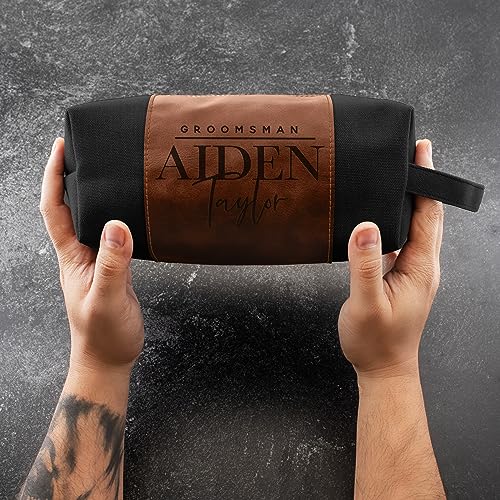 Amazing Items Personalized Groomsmen Gifts, Custom Men Toiletry Bags - Groomsman Gifts for Wedding - Image 3