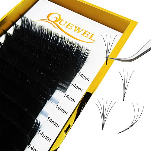 Thickness 0.10mm Premade Fans Russian Volume Eyelashes Extensions C/D Curl 8~15mm for 2D 3D 4D 5D 6D 7D 8D 10D 20D (0.10-C, 10mm)