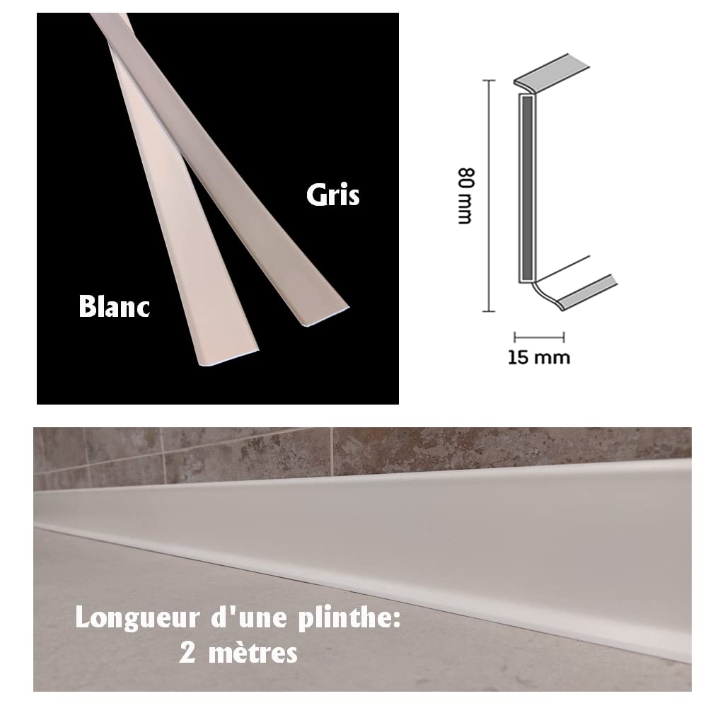 MadeInNature Plinthes - Pegamento seco flexible (PVC, 80 mm x 20 ml)