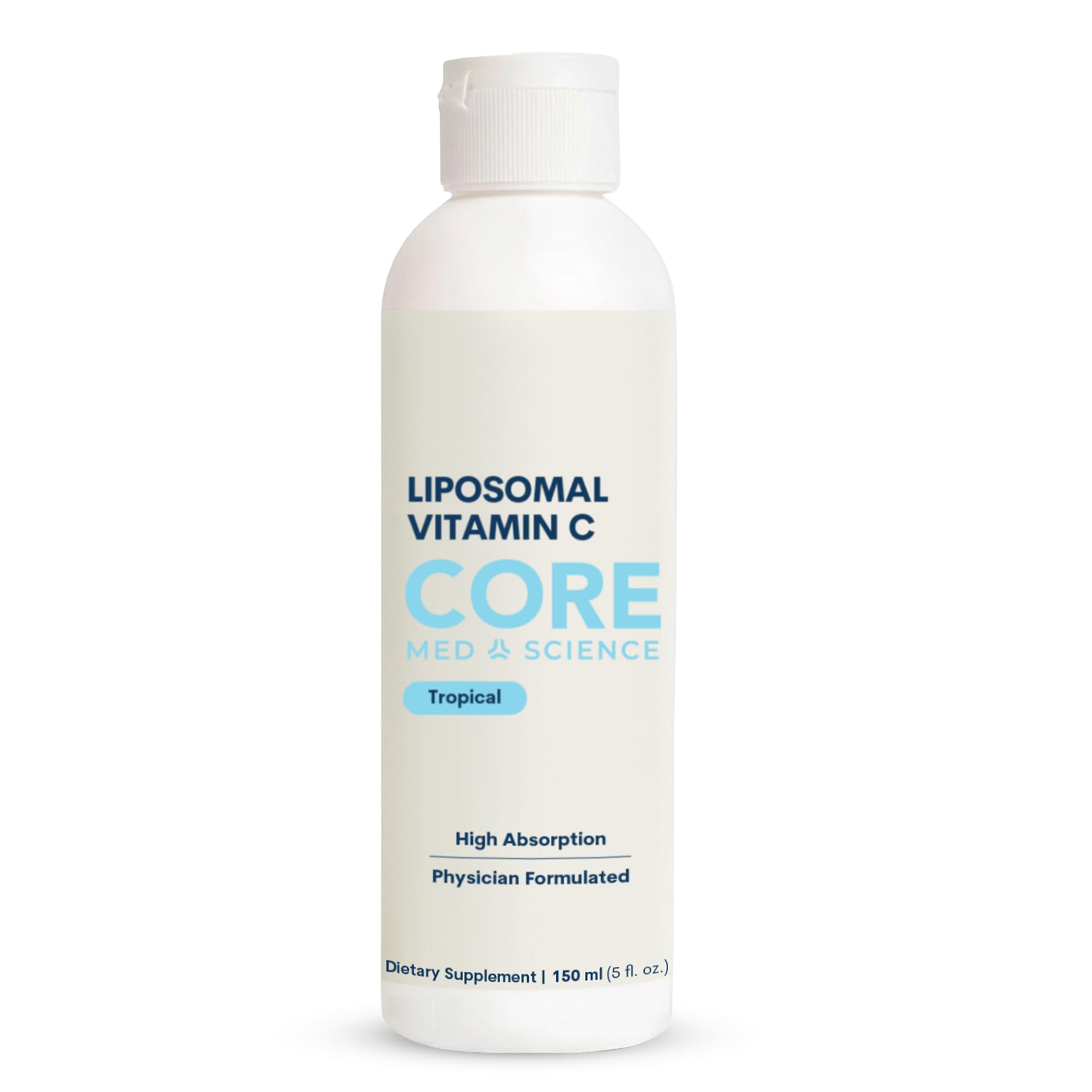 Core Med Science Liposomal Vitamin C Liquid 1000mg - 5 Fl Oz, 30 Servings Tropical Formula