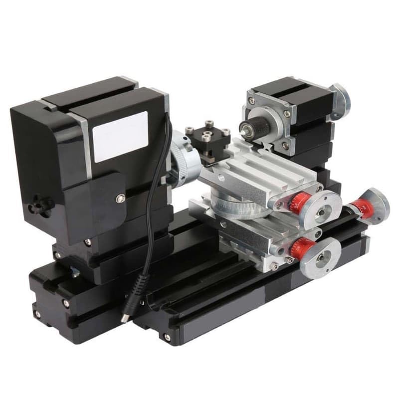 60W Mini Metal Rotary Lathe 12000RPM Motor Suitable for Wood, Metal, Glass, Plastic Processing