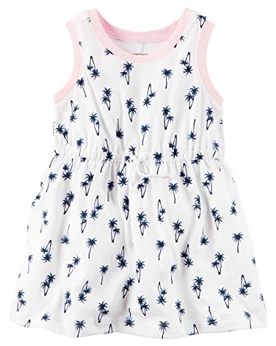 Robe en jersey Carter's bébé fille blanche sans manches coton