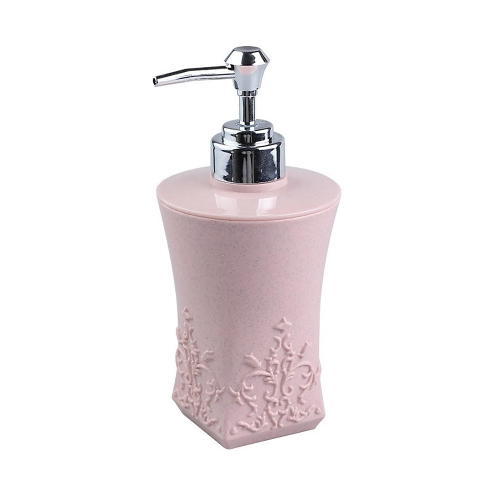 Hand Fashion Soap Dispenser For Bathroom Dish Countertop Lotion Dish for Bathroom(Pink,B)