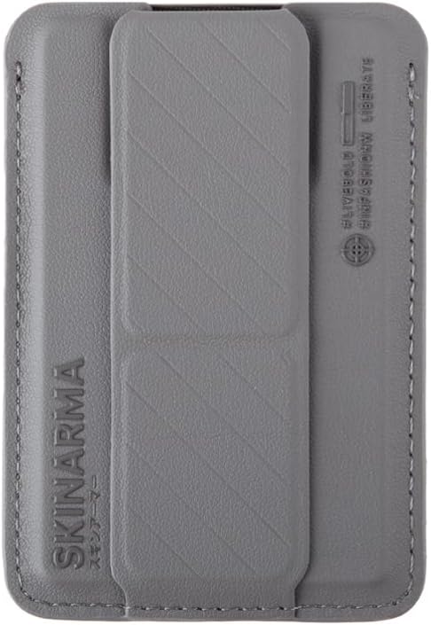 SKRM SKINARMA KADO Magnetic Card Holder with Grip Stand (Grey)